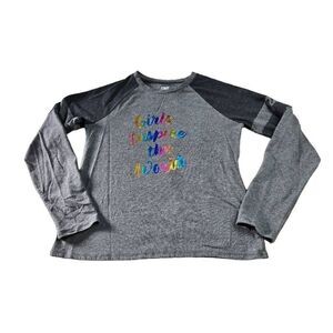 Athletic Works Rainbow Girls Inspire The World shirt XL